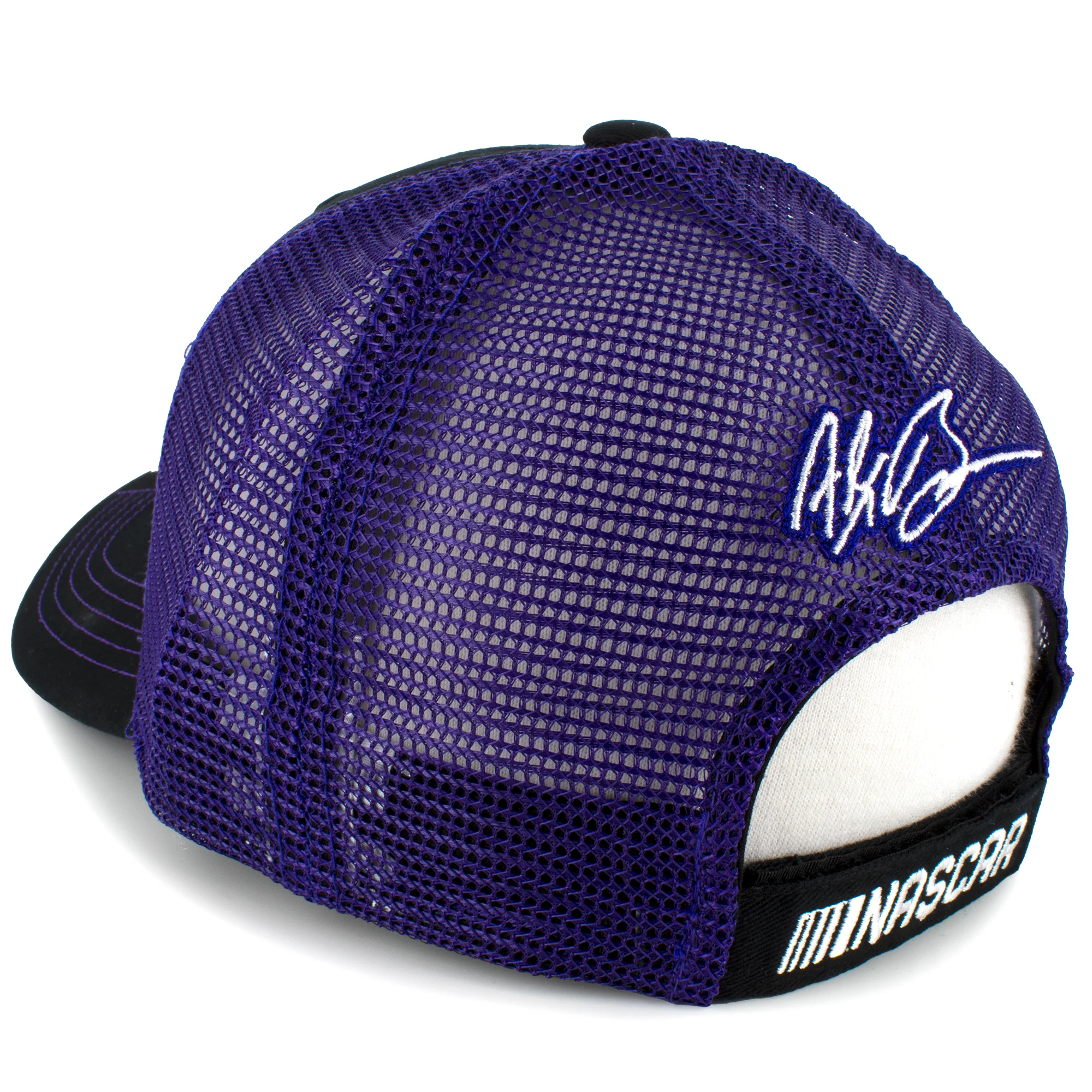 Alex Bowman Ally Mesh NASCAR Hat Black/Purple Exclusive - Image 3
