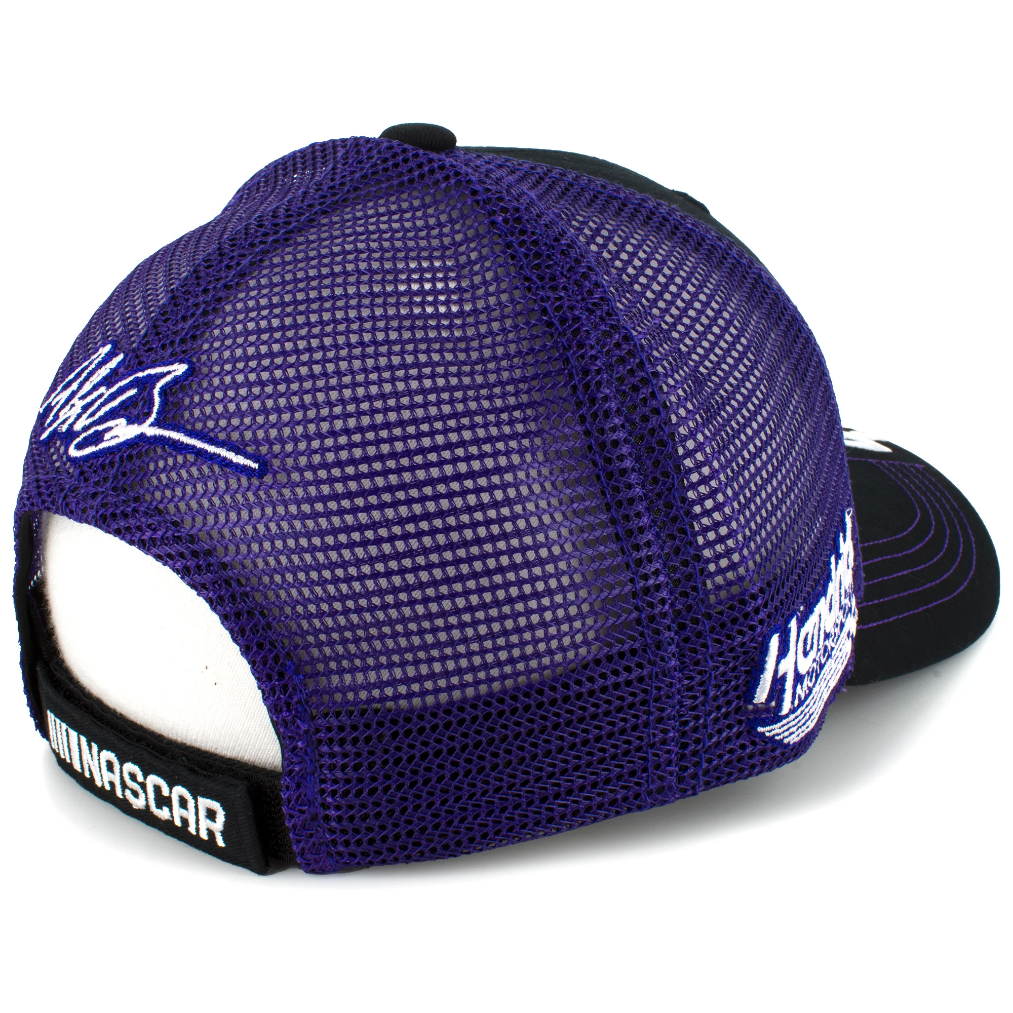 Alex Bowman Ally Mesh NASCAR Hat Black/Purple Exclusive - Image 4