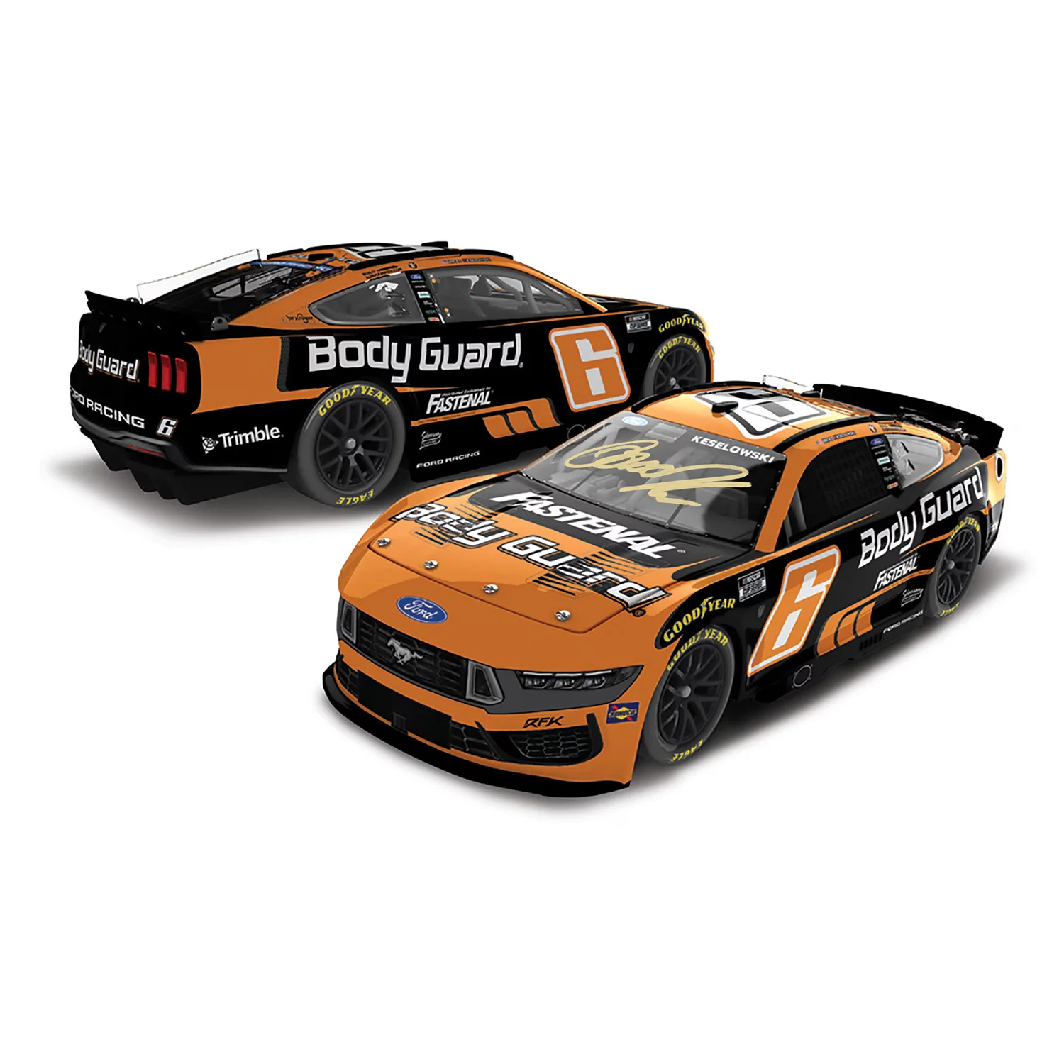 Brad Keselowski Autographed Body Guard 1:24 Standard 2026 Diecast Car Preorder - Currently Projected November