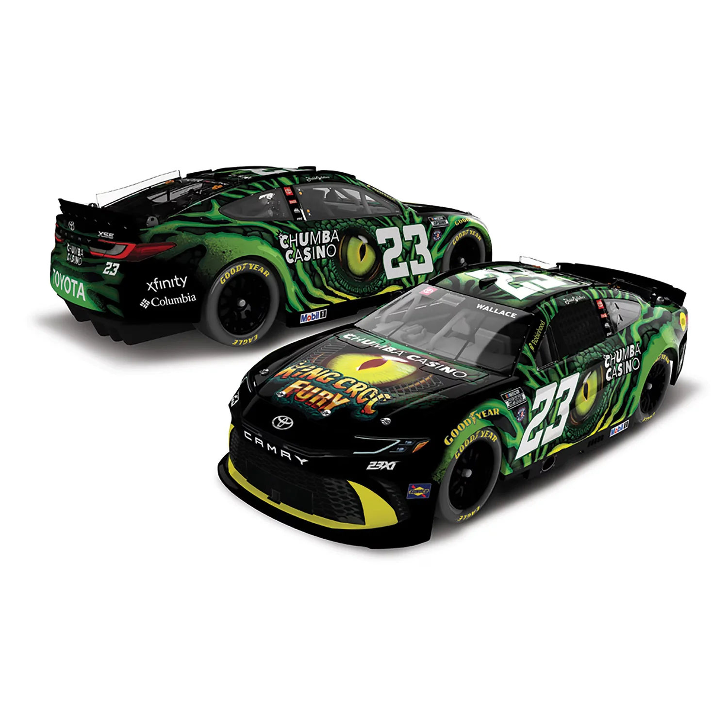 Bubba Wallace Chumba Casino King Croc Fury 1:24 Standard 2026 Diecast Car Preorder - Currently Projected December