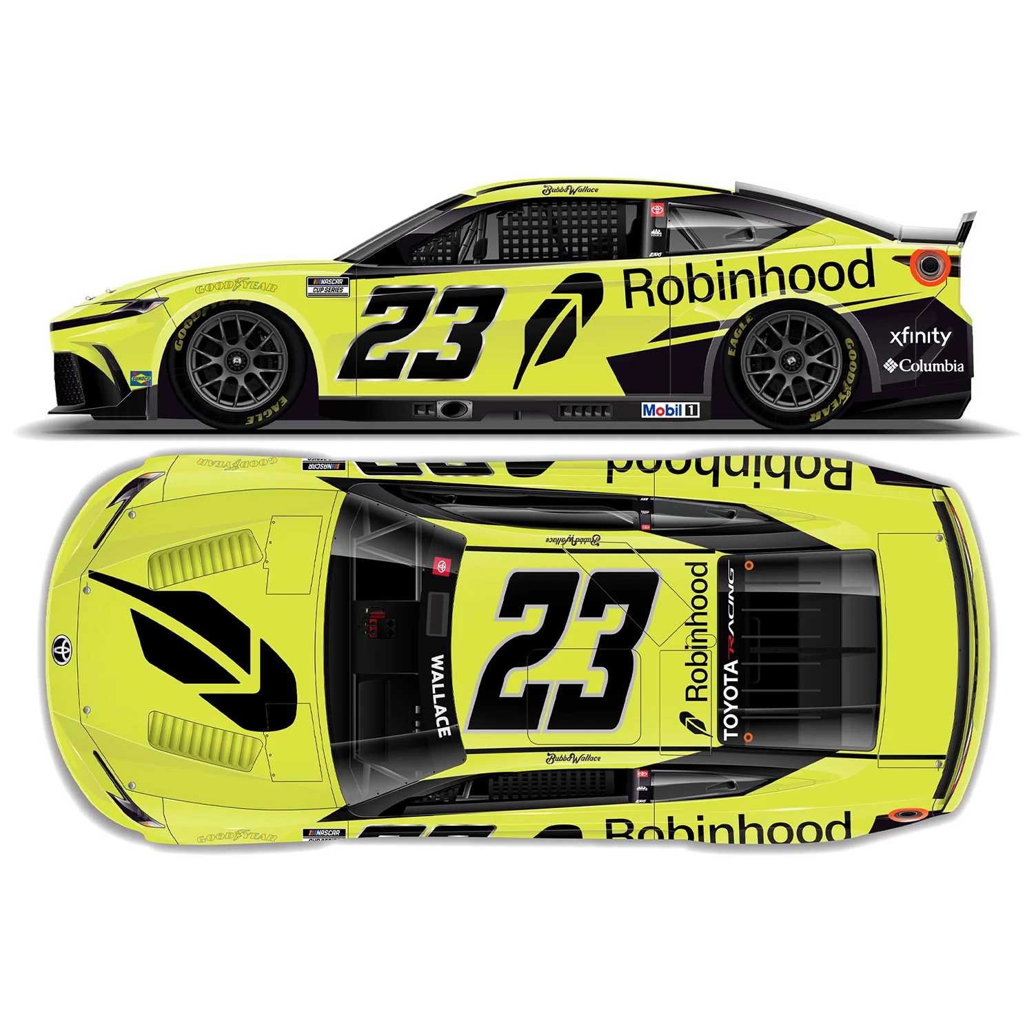 Bubba Wallace Robinhood 1:64 2026 Diecast Car Preorder - Currently Projected July - Image 2