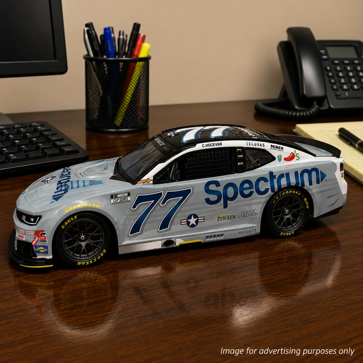 Carson Hocevar ELITE Spectrum Patriotic 1:24 2026 Diecast Car Preorder - Currently Projected January - Image 2