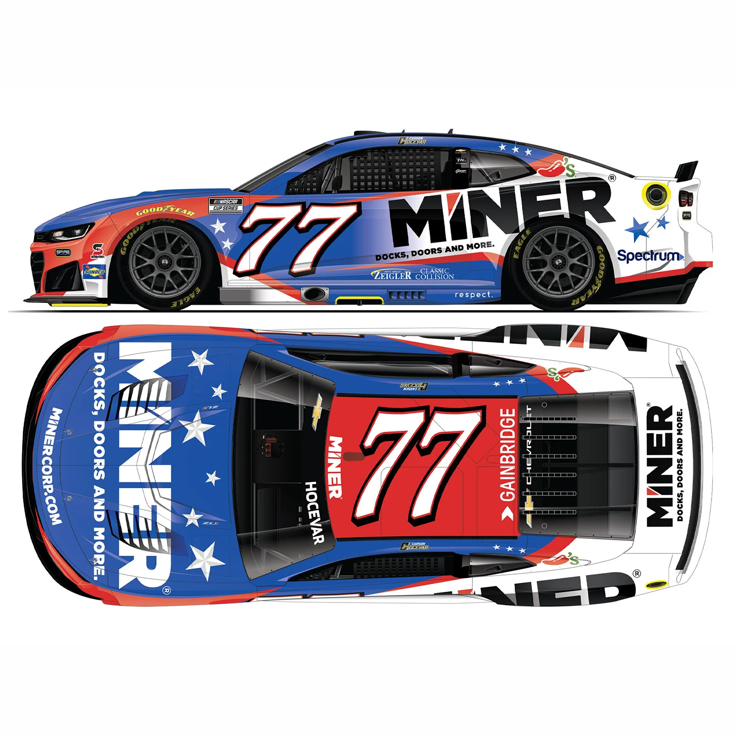 Carson Hocevar Miner Fan Vote 1:64 2026 Diecast Car Preorder - Currently Projected February