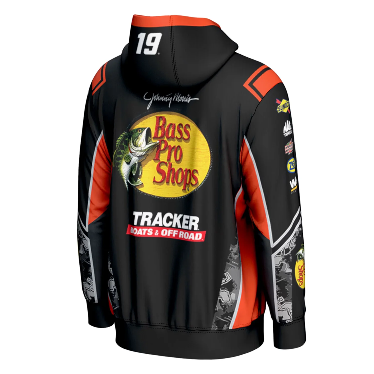 Chase Briscoe 2026 Bass Pro Shops Uniform Hoodie Outerwear ProSphere Sweatshirt Black - Image 4