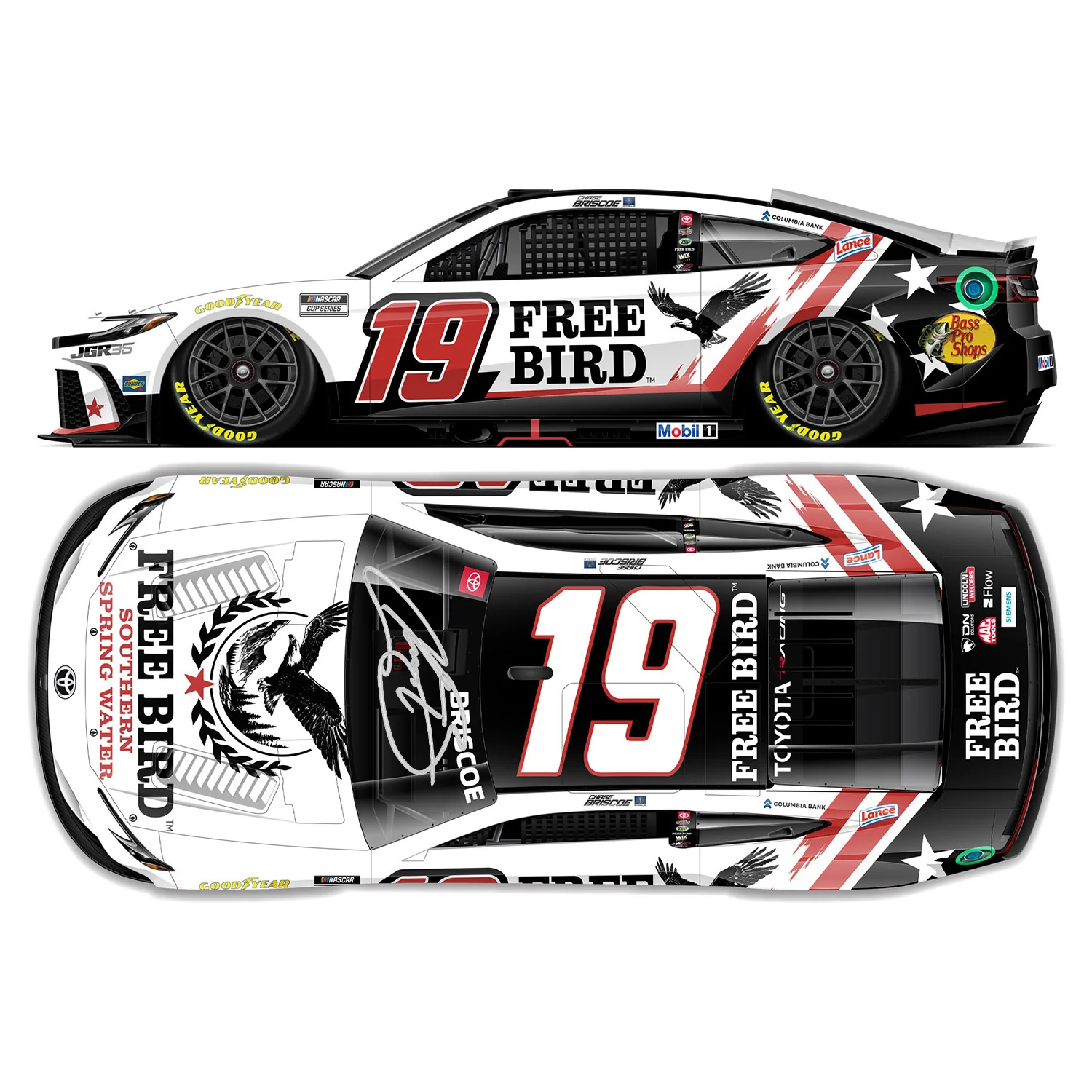 Chase Briscoe Autographed Free Bird 1:24 Standard 2026 Diecast Car Preorder - Currently Projected October - Image 2