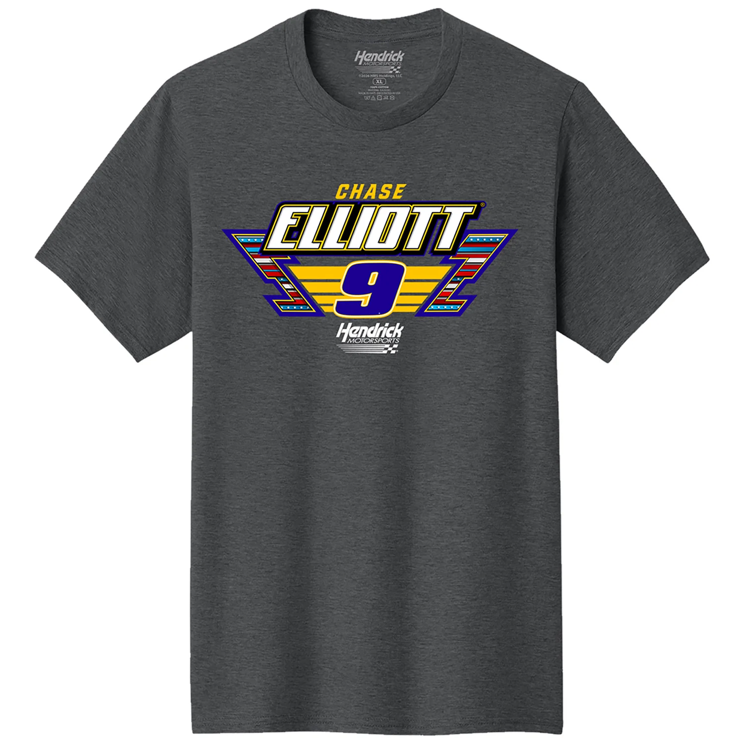 Chase Elliott 2026 Brickyard 400 Event NAPA 2-Spot Classic Ink T-Shirt Gray Preorder - Ships Next Week - Image 3