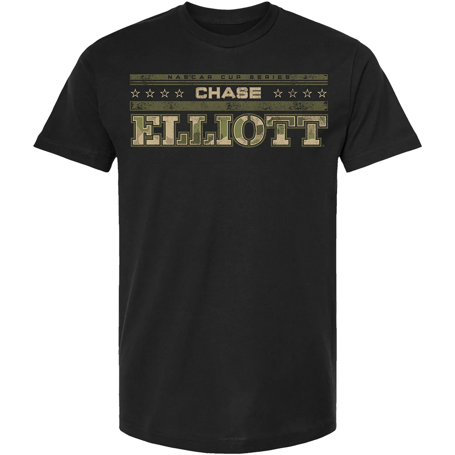 Chase Elliott 2026 Camo Patriotic 2-Spot Classic Ink T-Shirt Black Preorder - Ships Within 3-4 Weeks - Image 2