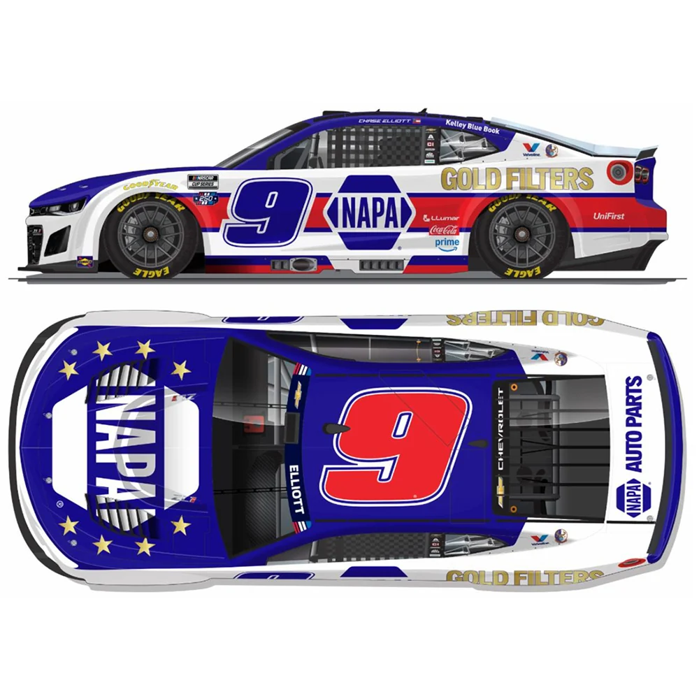 Chase Elliott ELITE NAPA Gold Filters San Diego 1:24 2026 Diecast Car Preorder - Currently Projected January - Image 2