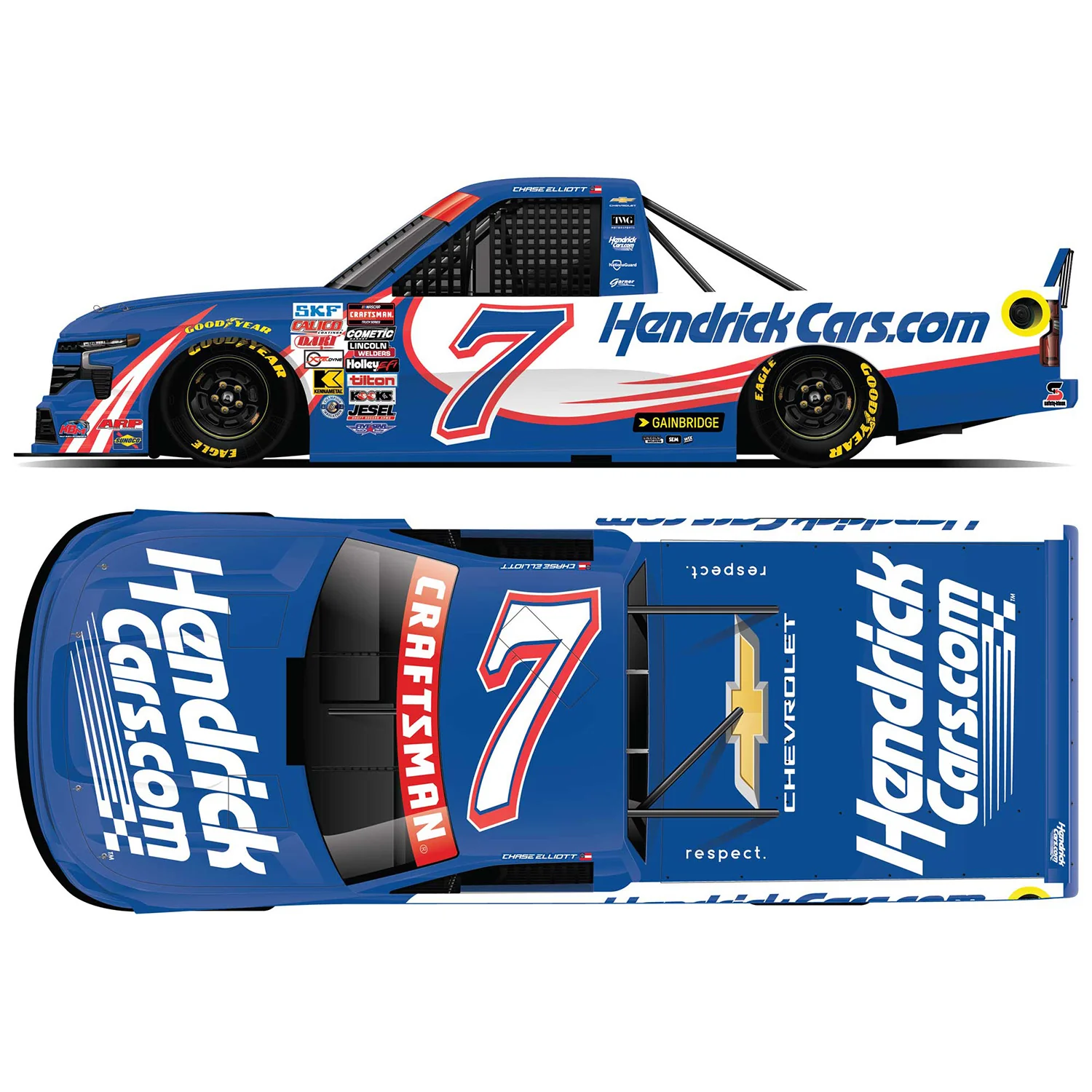 Chase Elliott HendrickCars #7 1:64 2026 Diecast Truck Series Preorder - Currently Projected February