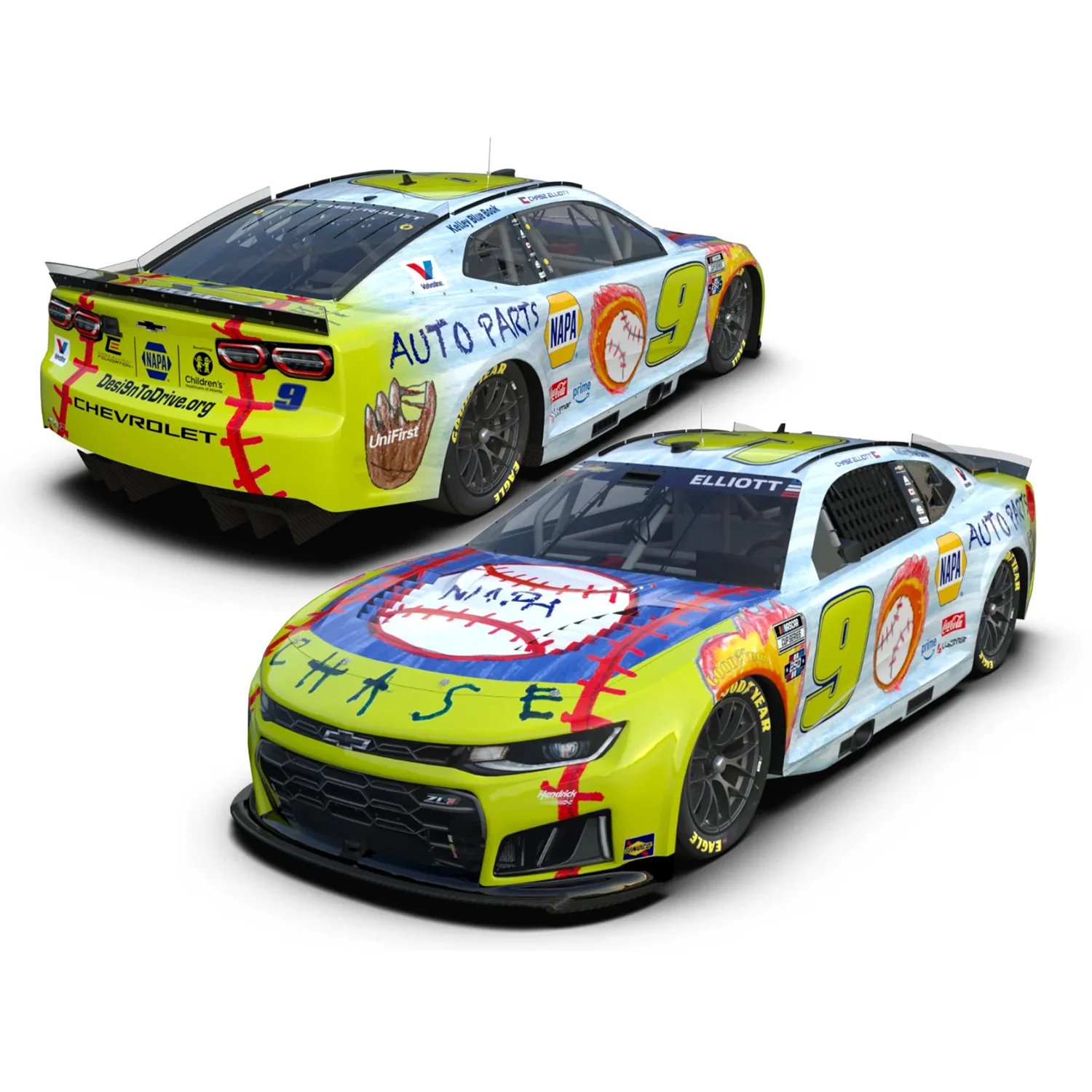 Chase Elliott NAPA Desi9n to Drive 1:24 Standard 2026 Diecast Car Preorder - Currently Projected January - Image 2