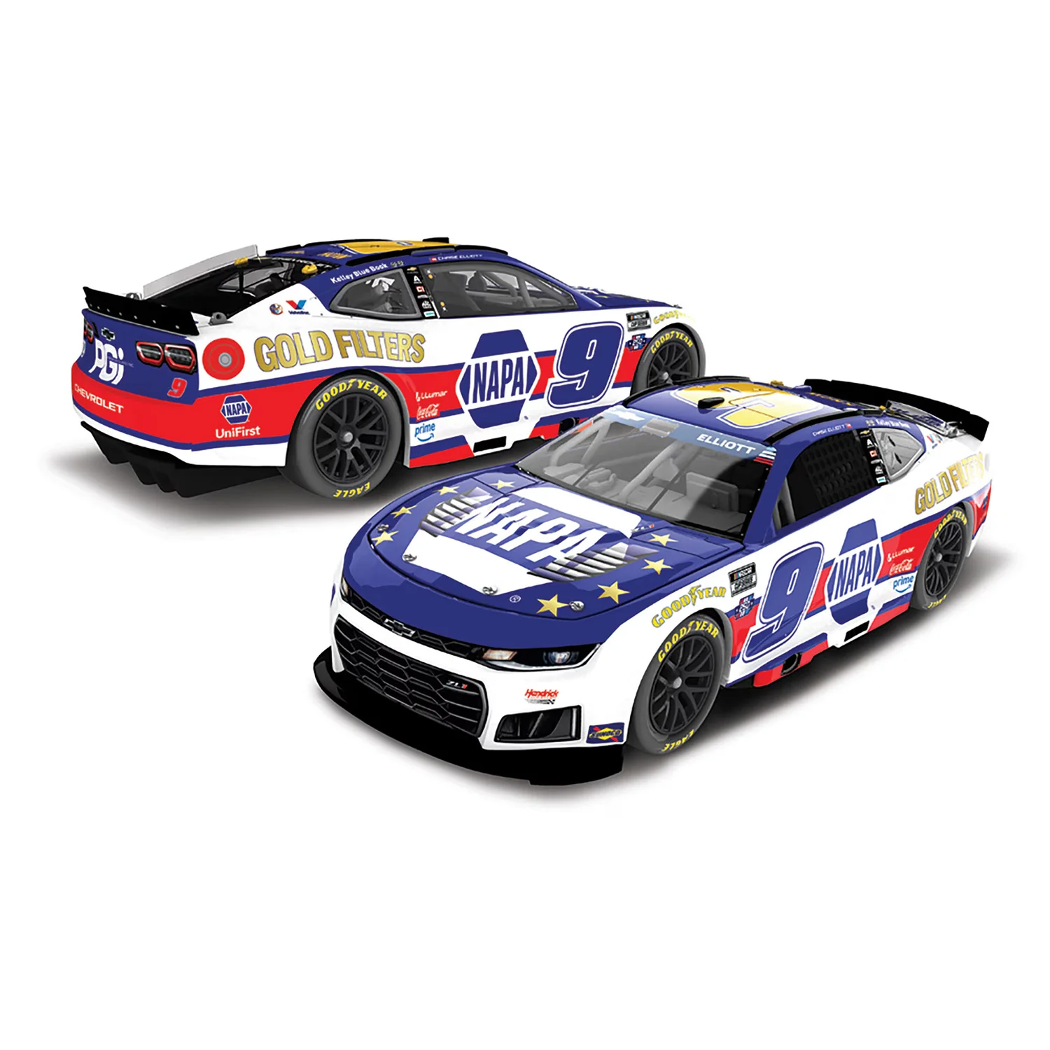 Chase Elliott NAPA Gold Filters San Diego 1:64 2026 Diecast Car Preorder - Currently Projected January
