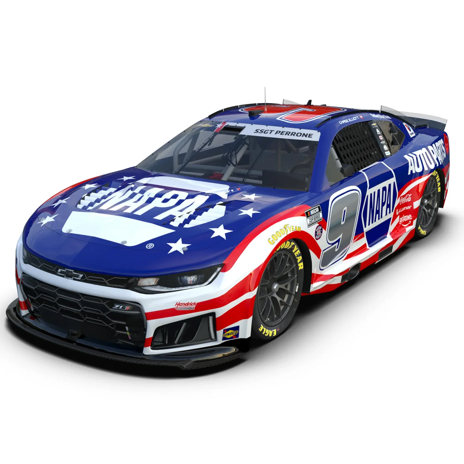 Chase Elliott NAPA Patriotic 1:24 Standard 2026 Diecast Car Preorder - Currently Projected December - Image 3