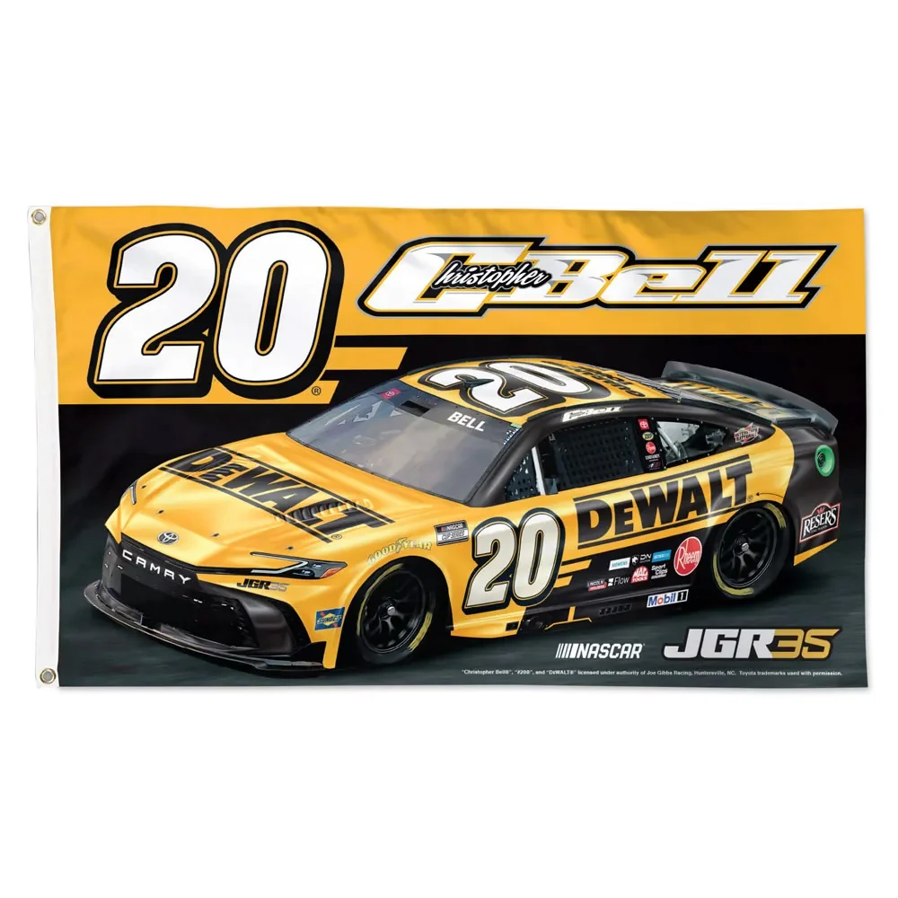 Christopher Bell 2026 DeWalt #20 Car 3x5 Flag