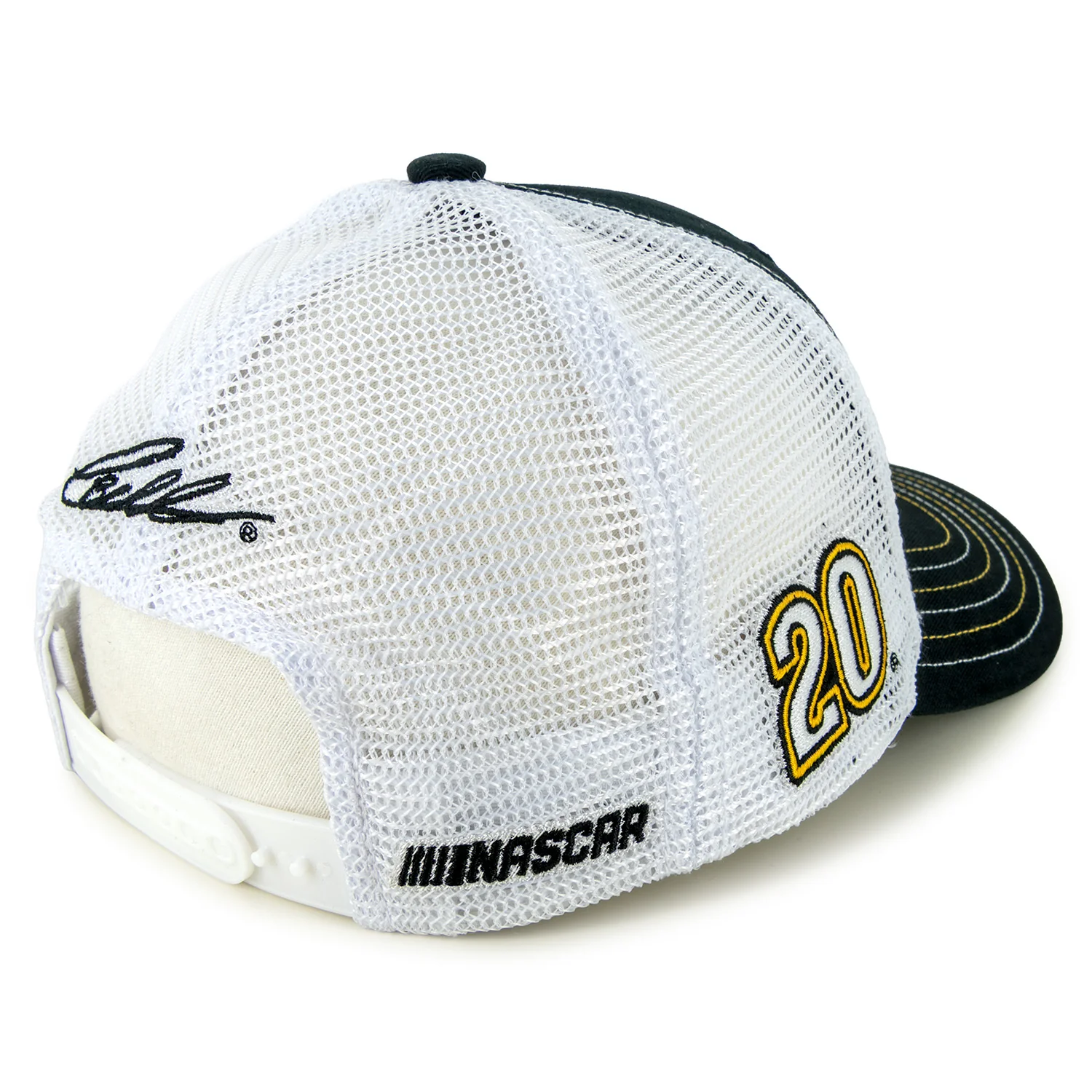 Christopher Bell DeWalt Sponsor Mesh Hat Black/White - Image 2