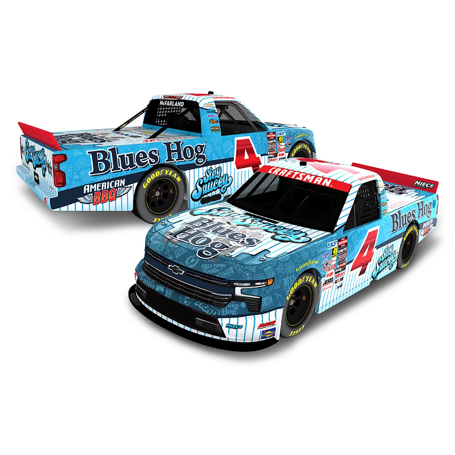 Cleetus McFarland Blues Hog #4 Truck Series 1:24 Standard 2026 Diecast Truck Preorder - Currently Projected December