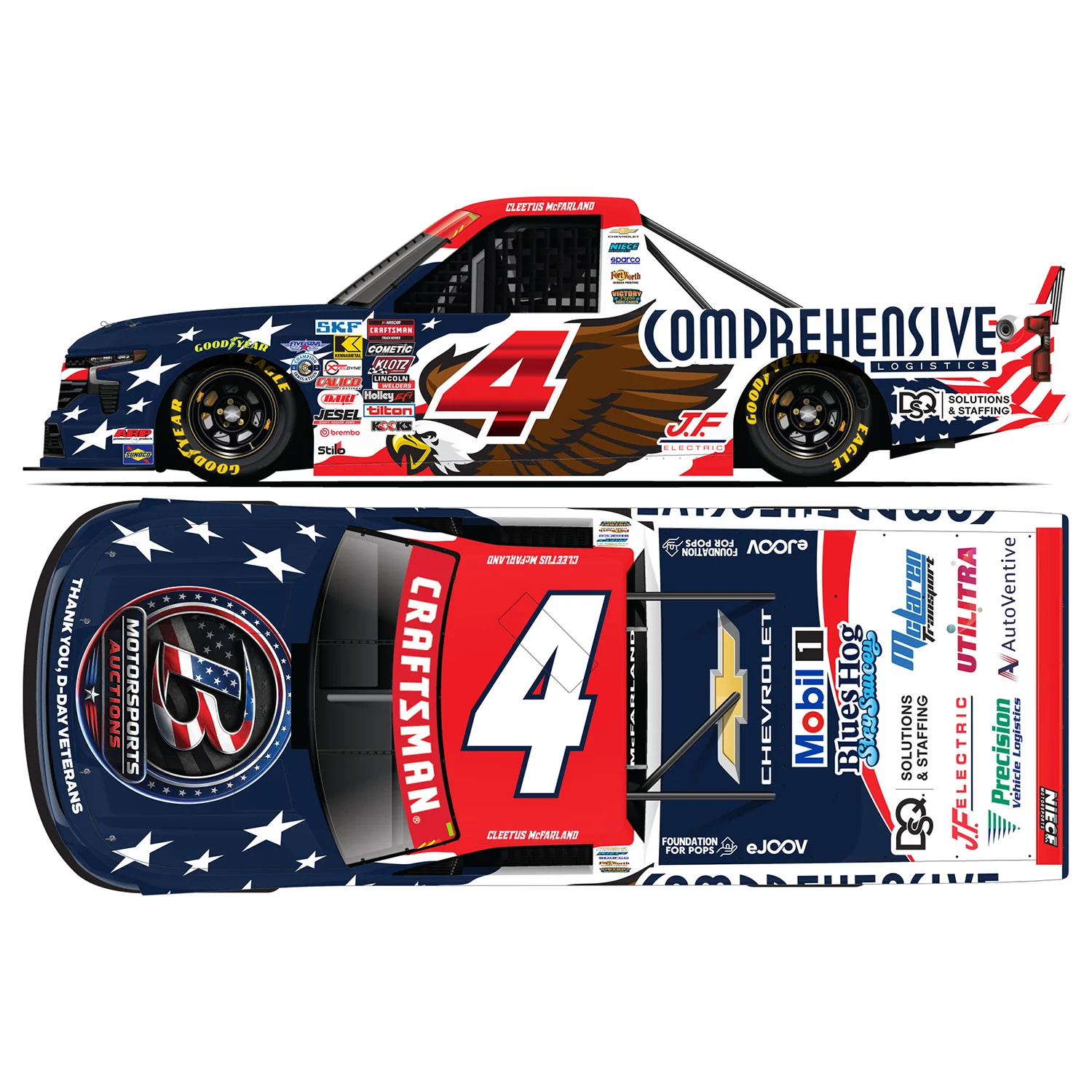 Cleetus McFarland Michigan #4 Truck Series 1:24 Standard 2026 Diecast Truck Preorder - Currently Projected December - Image 2