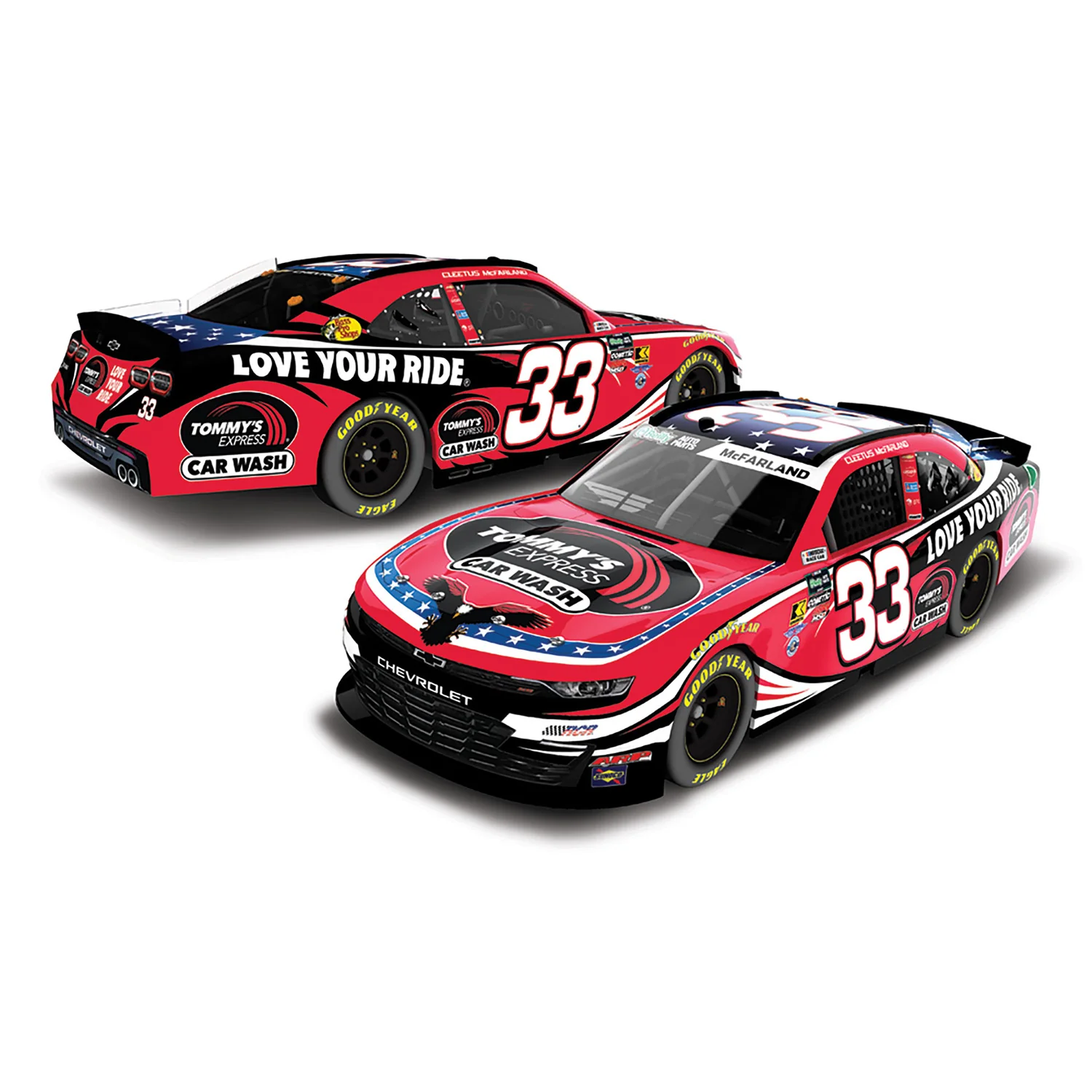 Cleetus McFarland Tommy's Express Car Wash 1:24 Color Chrome 2026 Diecast Car Preorder - Currently Projected September