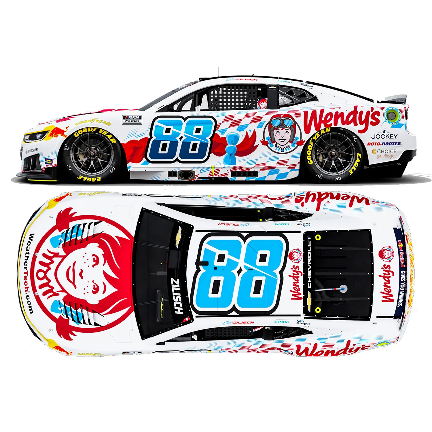Connor Zilisch Wendy's 1:24 Standard 2026 Diecast Car Preorder - Currently Projected November - Image 2