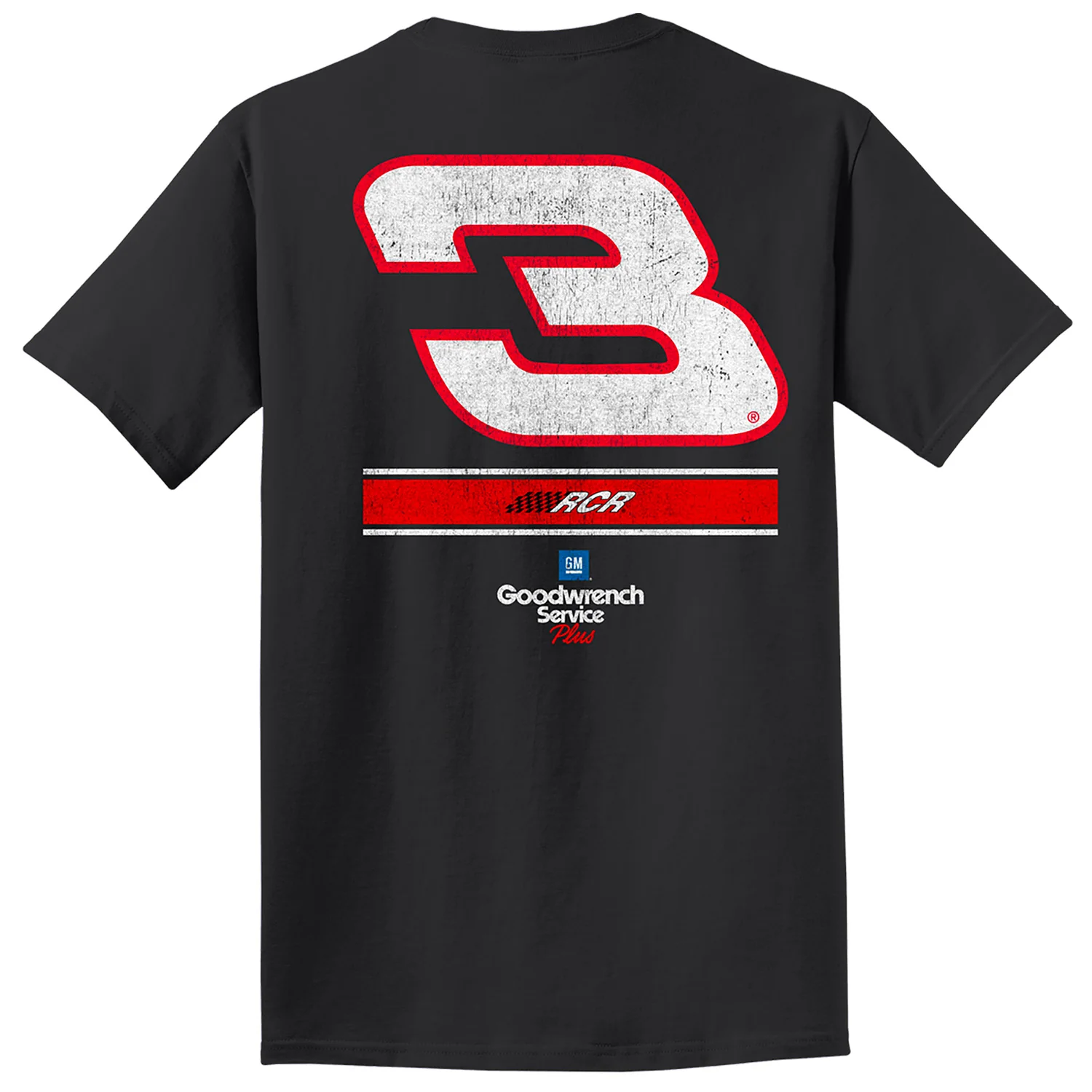 Dale Earnhardt 2026 GM Goodwrench #3 Classic Ink T-Shirt Black - Image 3