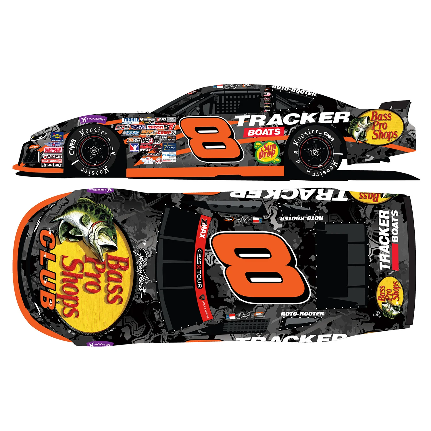 Dale Earnhardt Jr Bass Pro Shops #8 Late Model 1:64 Standard 2026 Diecast Car Preorder - Currently Projected October - Image 2