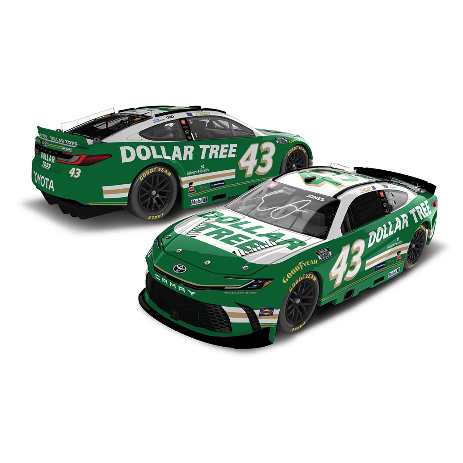 Erik Jones Autographed Dollar Tree 1:24 Standard 2026 Diecast Preorder - Currently Projected October
