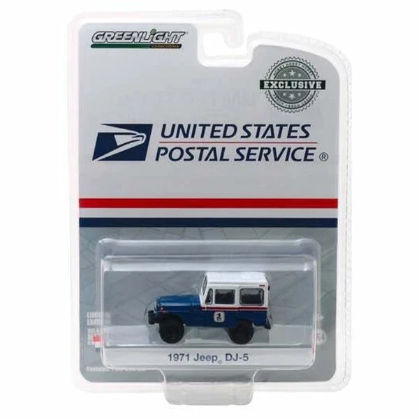 Greenlight 1:64 United States Postal Service 1971 DJ-5 Blue and White Jeep - Sale
