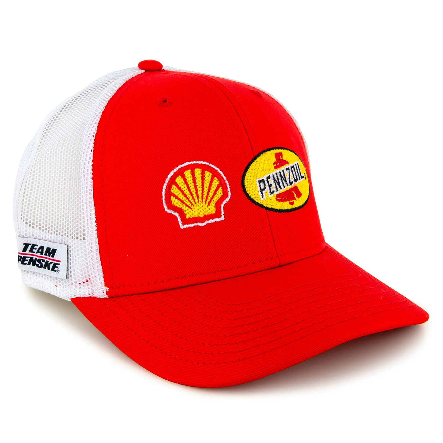 Joey Logano 2026 Shell Pennzoil Sponsor Mesh NASCAR The Game Hat Exclusive Red/White - Image 4