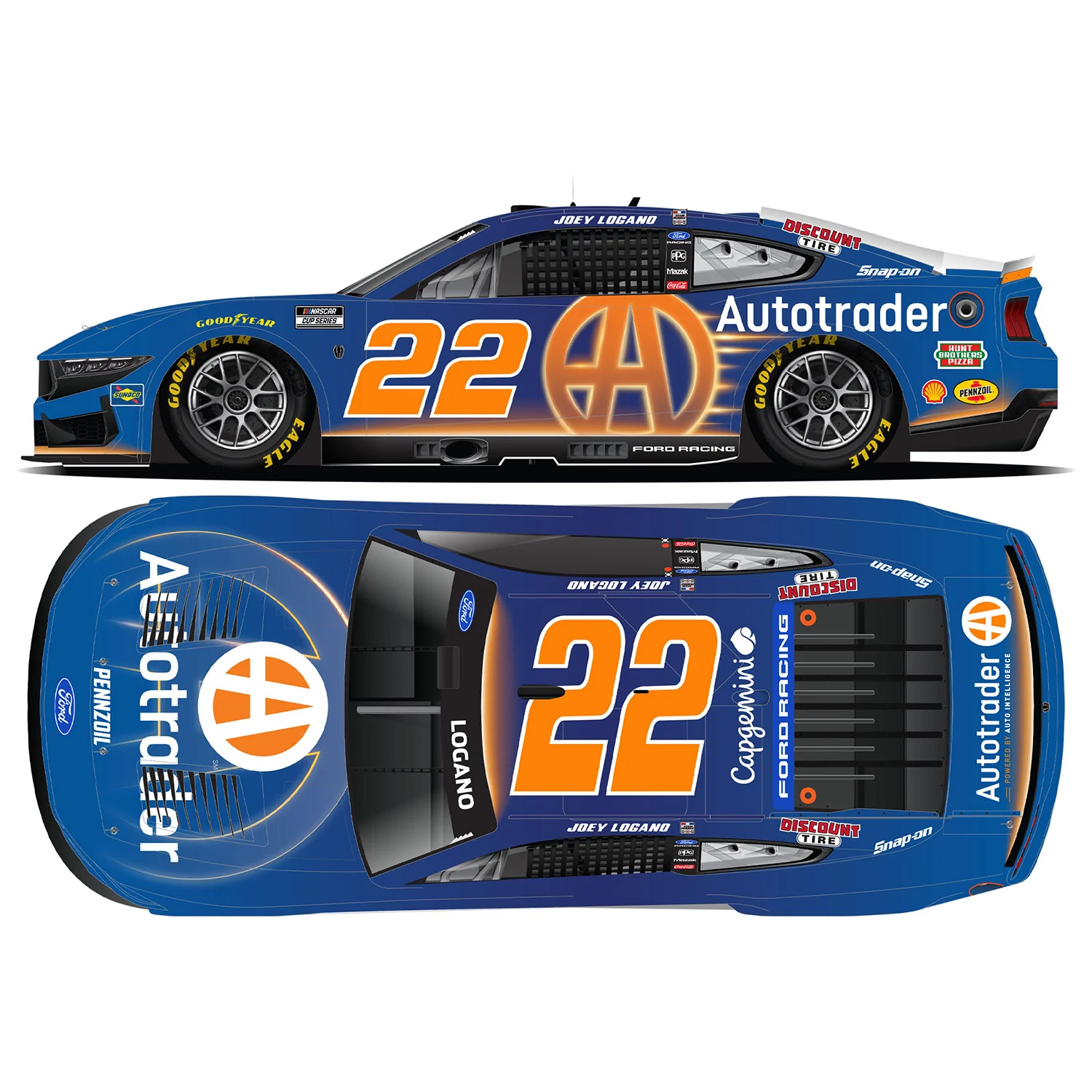 Joey Logano ELITE Autotrader 1:24 2026 Diecast Car Preorder - Currently Projected September - Image 2