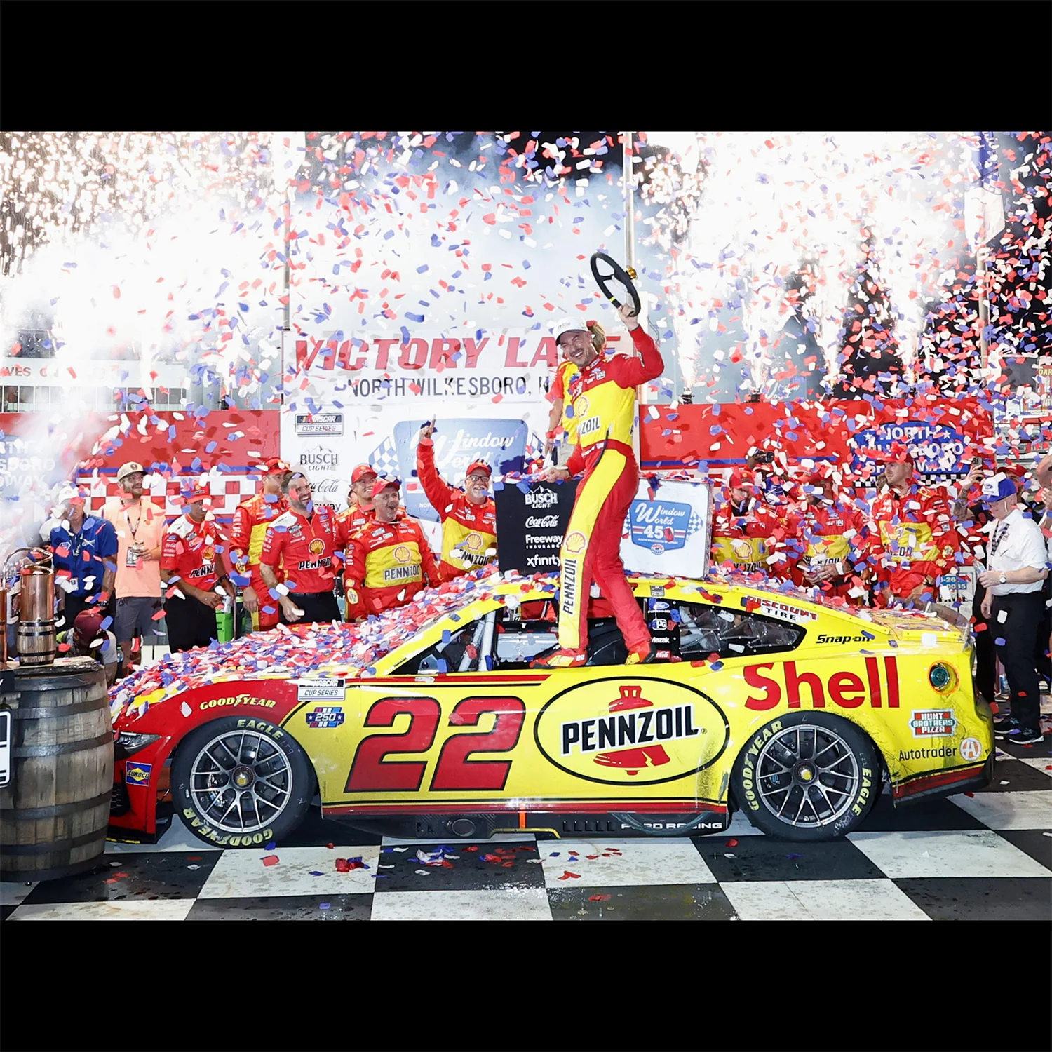 Joey Logano ELITE North Wilkesboro Race Win 1:24 2026 Diecast Car Preorder - Currently Projected February