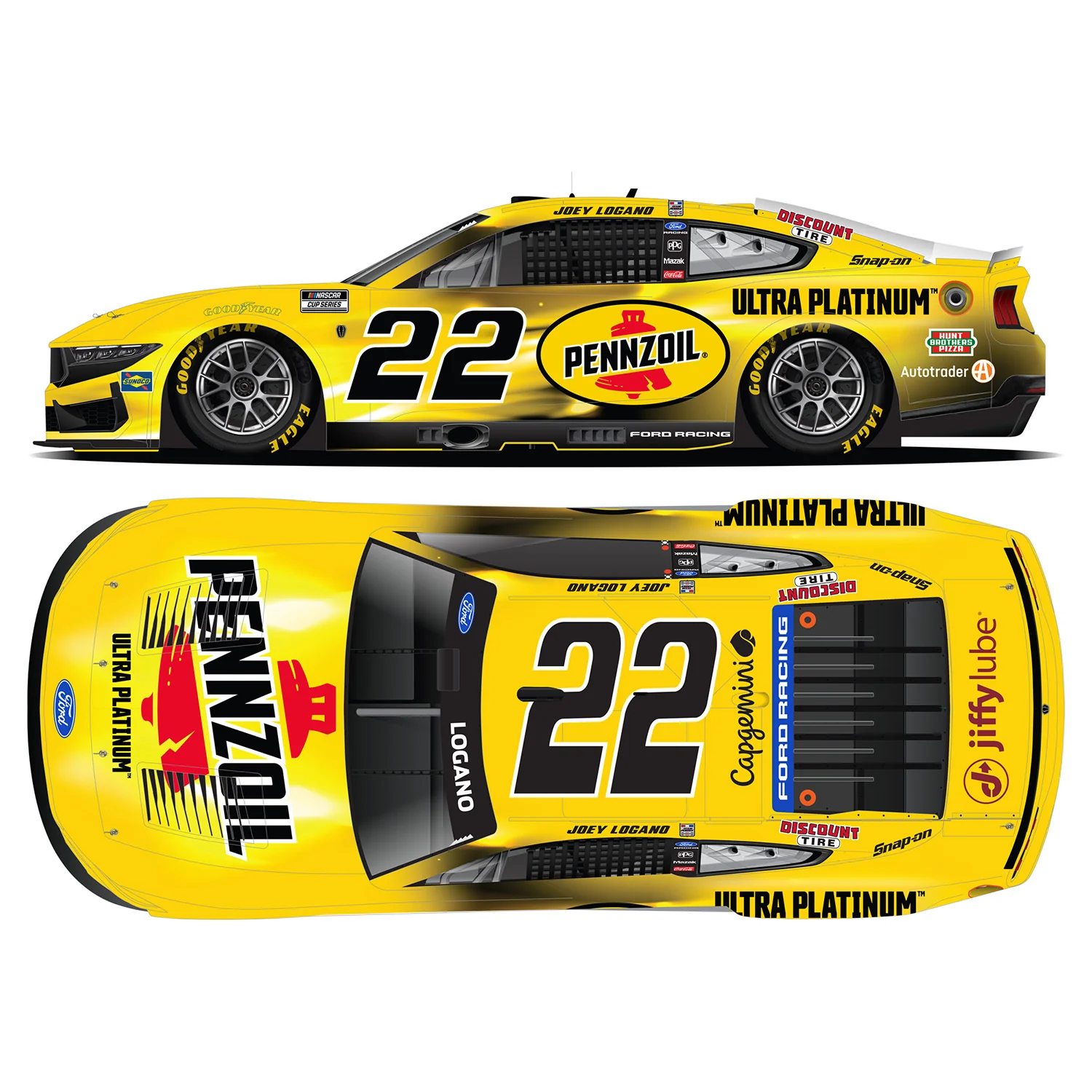Joey Logano Pennzoil 1:24 Standard 2026 Diecast Car Preorder - Currently Projected December