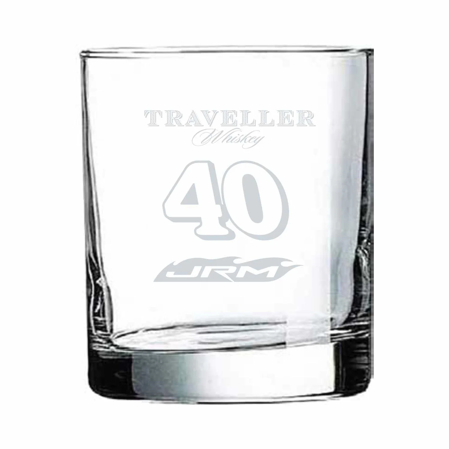 Justin Allgaier 2026 Traveller Whiskey #40 JR Motorsports Cup Series 11oz Rocks Glass