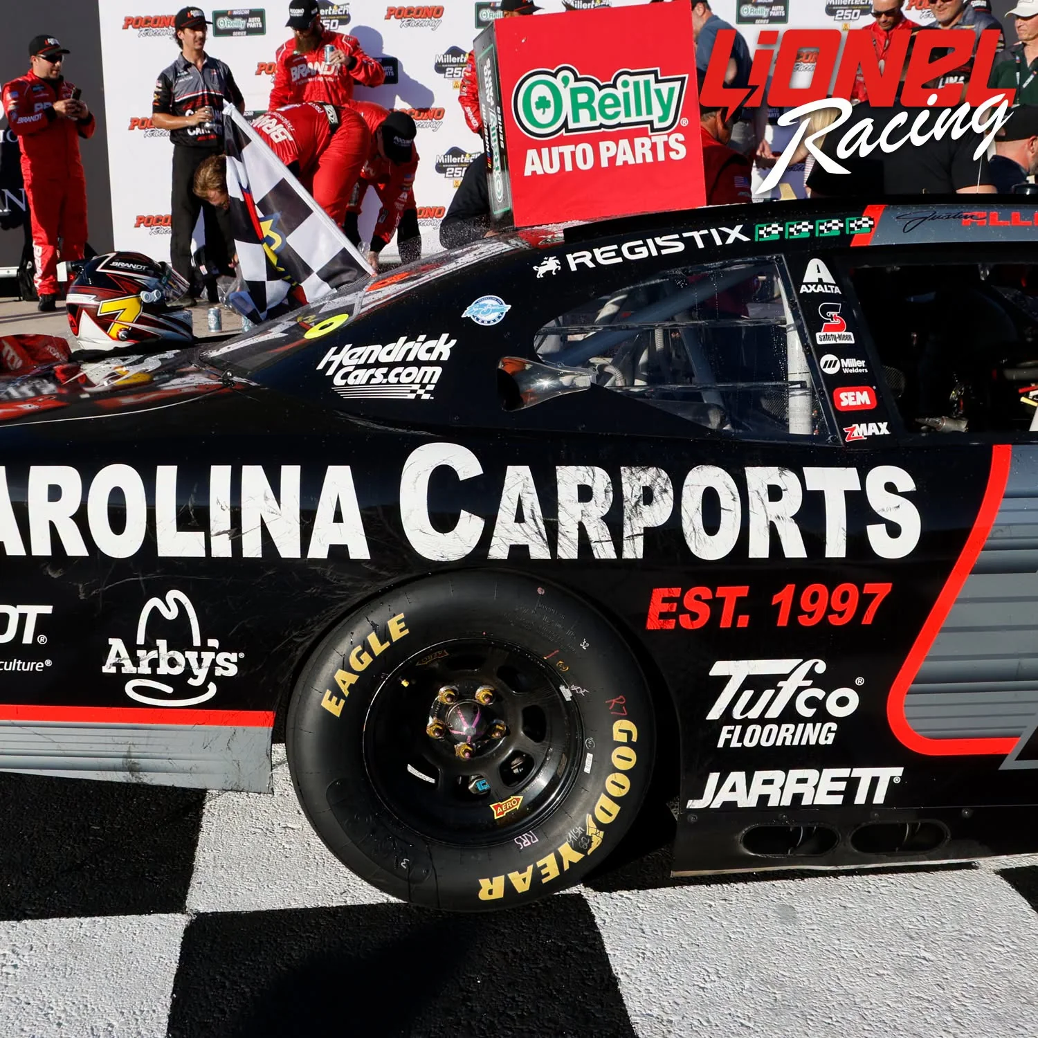 Justin Allgaier Pocono Race Win 1:64 2026 Diecast Car Preorder - Currently Projected February - Image 5