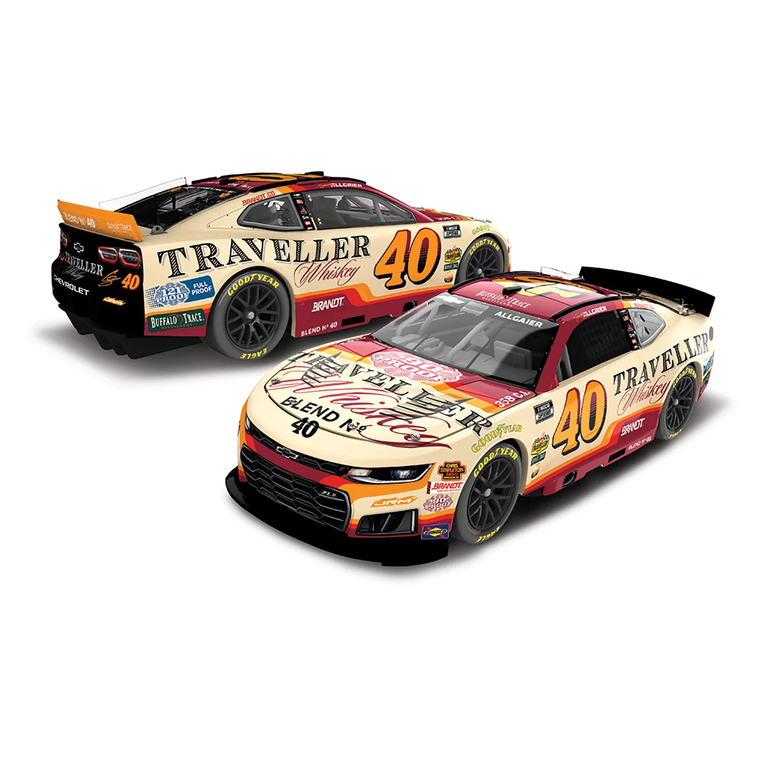 Justin Allgaier ELITE Traveller Whiskey 1:24 2026 Diecast Car Preorder - Currently Projected July