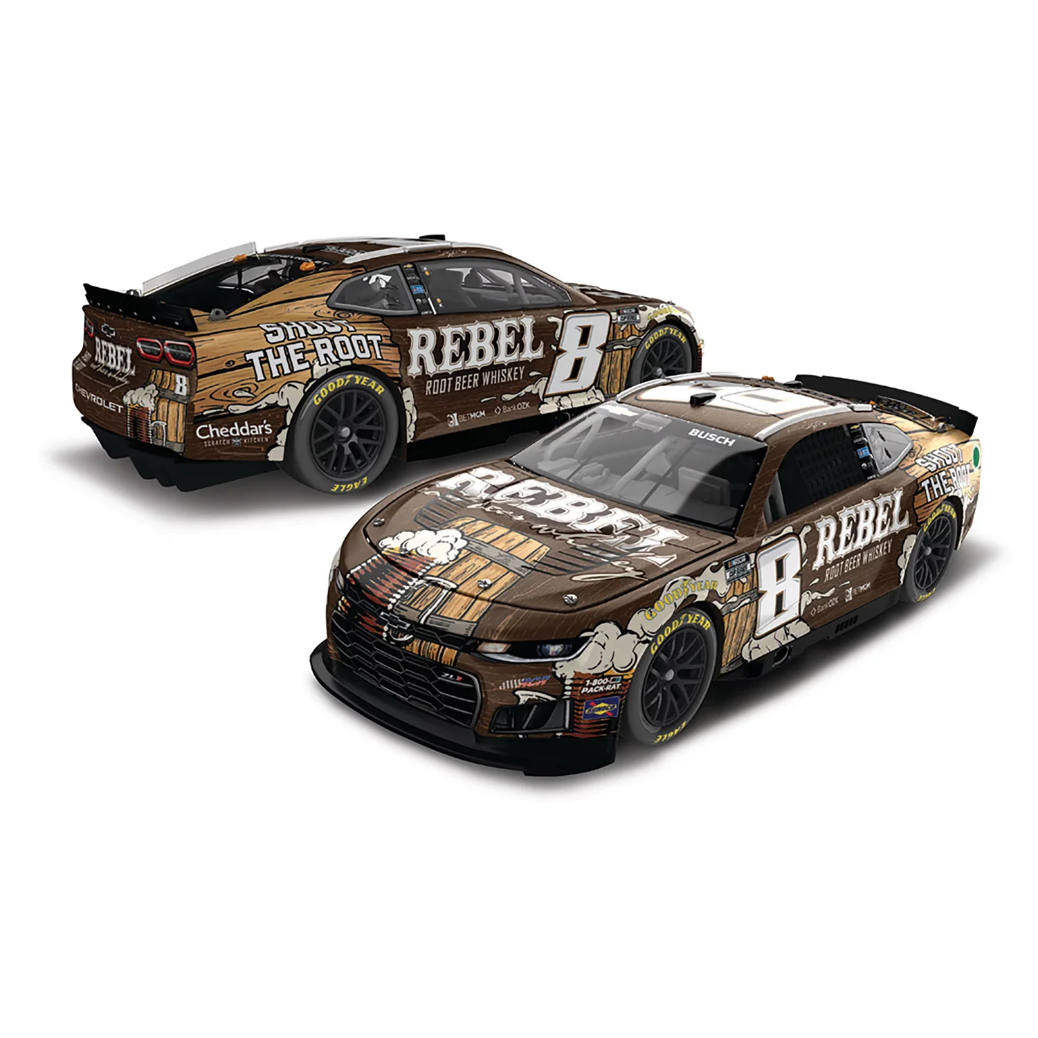 Kyle Busch Rebel Root Beer Whiskey 1:24 Standard 2026 Diecast Car Preorder - Currently Projected September