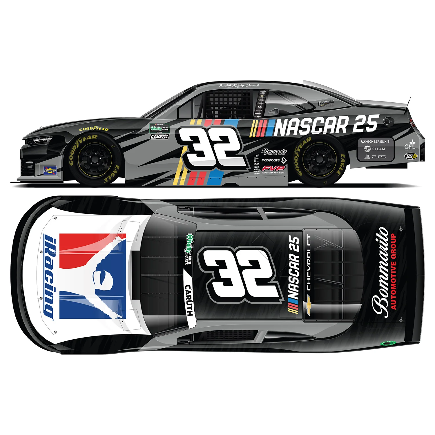 Rajah Caruth iRacing / NASCAR 25 1:64 2026 Diecast Car Preorder - Currently Projected October - Image 2
