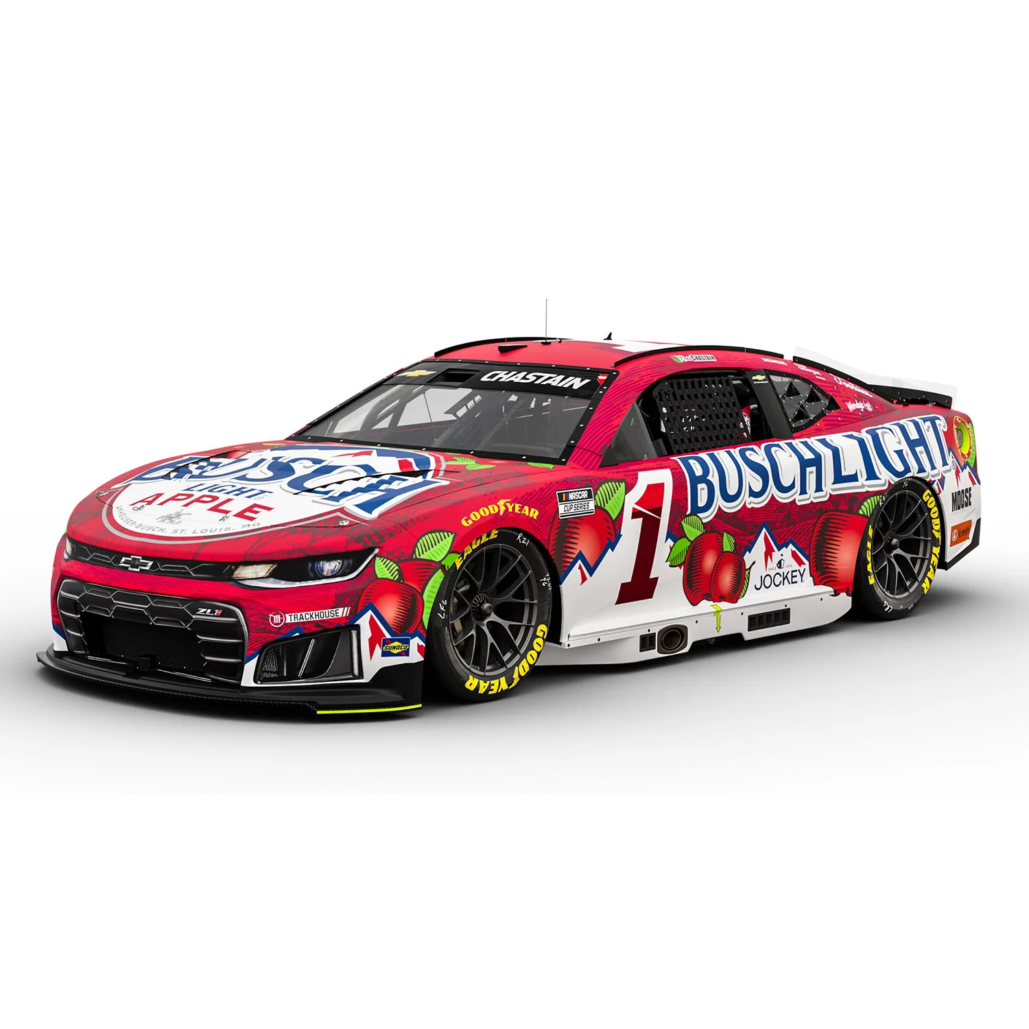 Ross Chastain Busch Light Apple 1:24 Color Chrome 2026 Diecast Car Preorder - Currently Projected November - Image 2