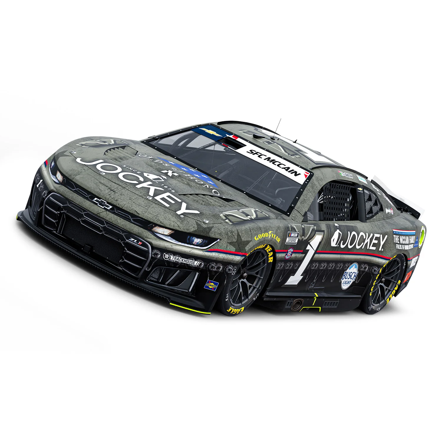 Ross Chastain ELITE Jockey Folds of Honor Patriotic 1:24 2026 Diecast Car Preorder - Currently Projected December