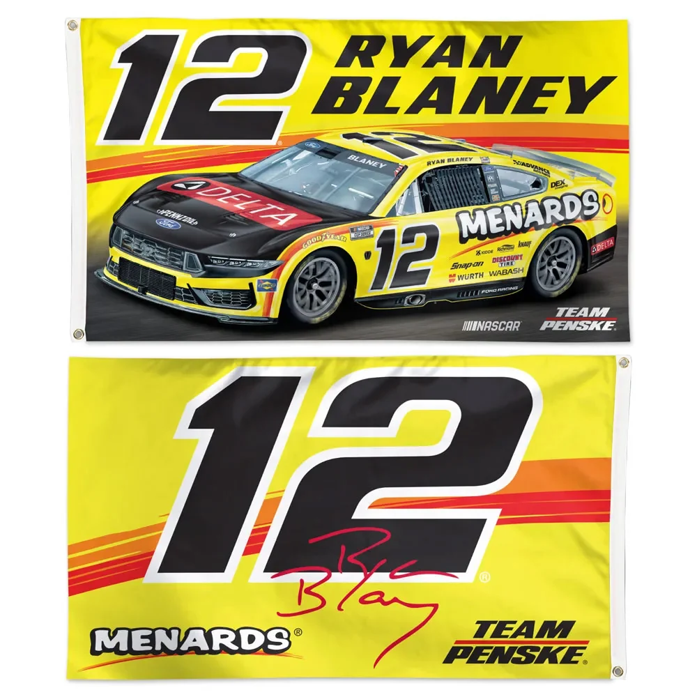 Ryan Blaney 2026 Menards Two-Sided NASCAR 3x5 Flag