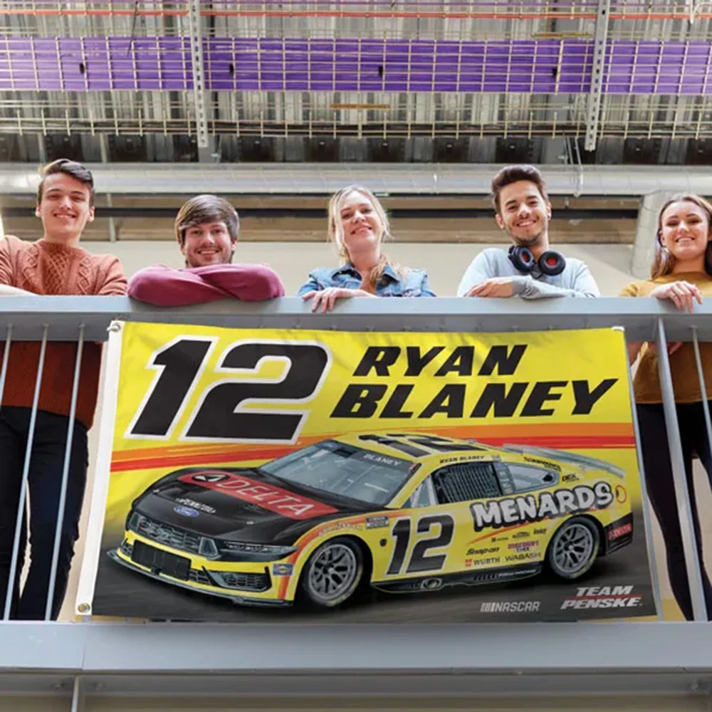Ryan Blaney 2026 Menards Two-Sided NASCAR 3x5 Flag - Image 2