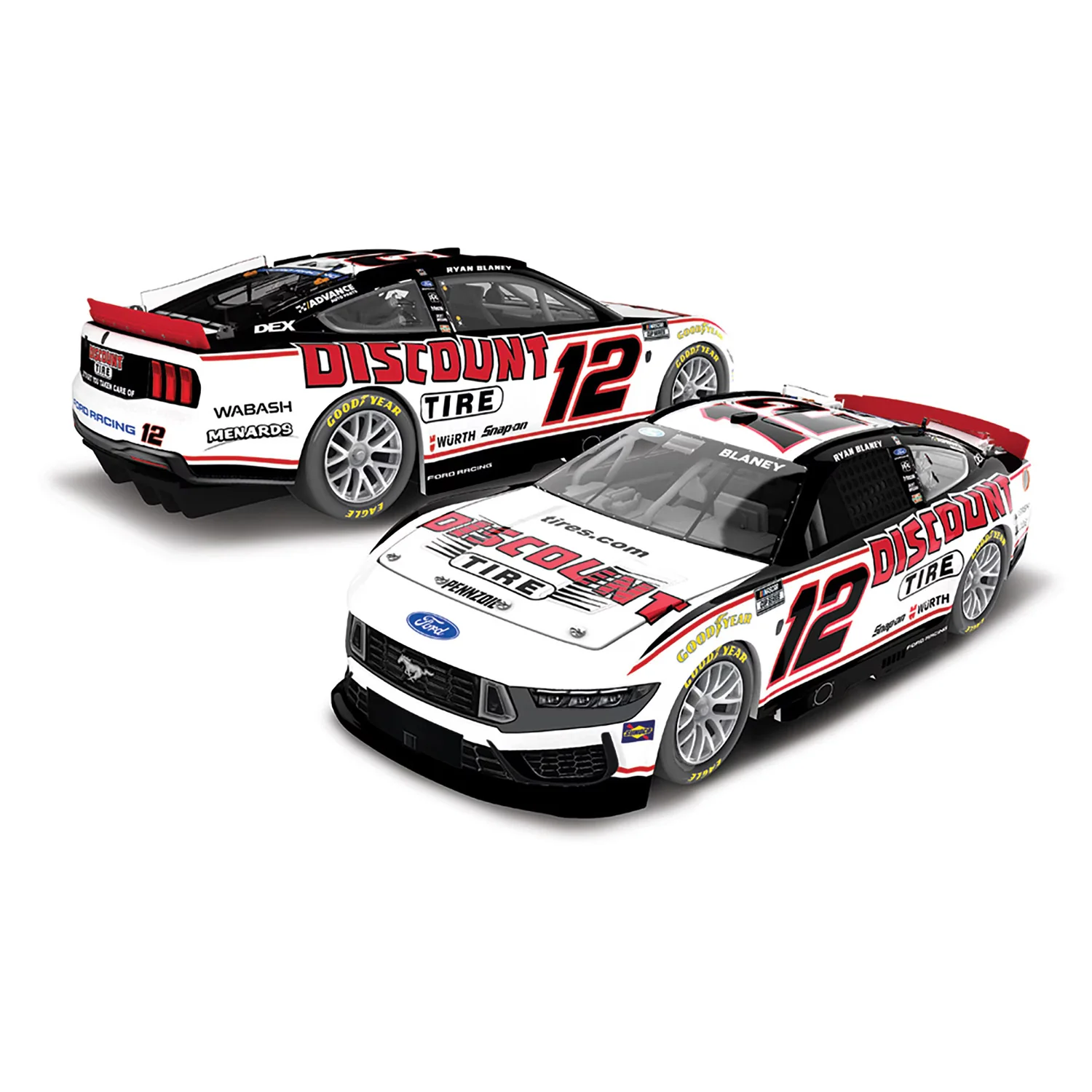 Ryan Blaney Discount Tire 1:24 Standard 2026 Diecast Car Preorder - Currently Projected September