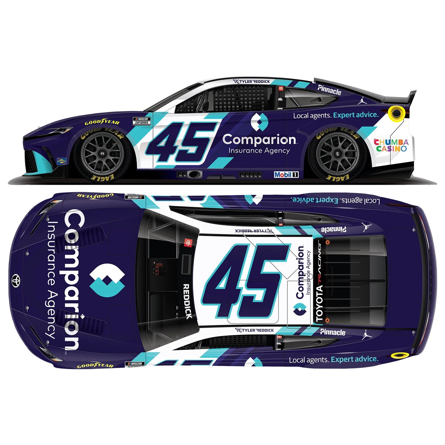 Tyler Reddick Comparion Insurance 1:64 2026 Diecast Car Preorder - Currently Projected November - Image 2