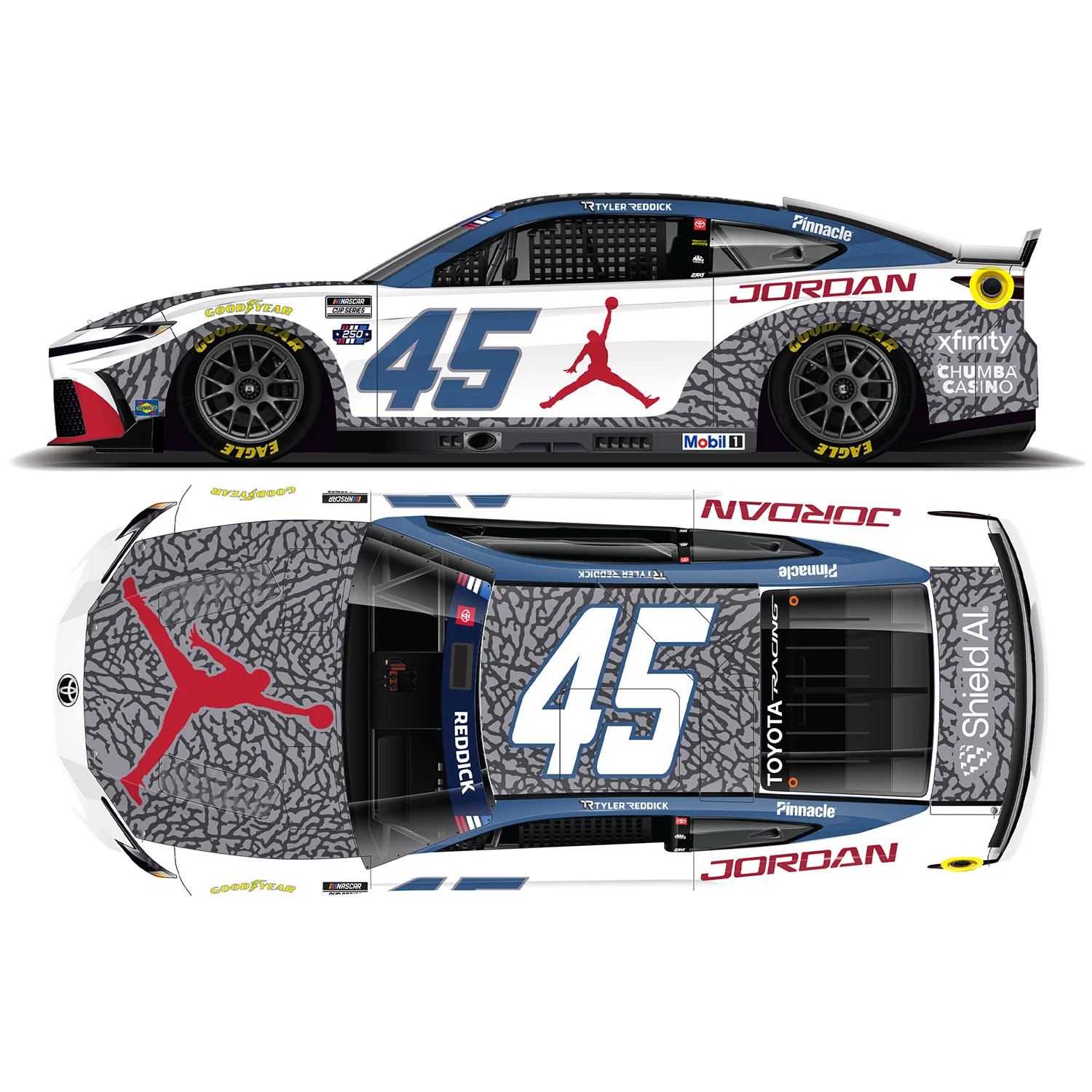Tyler Reddick Jordan Brand Chicago 1:64 2026 Diecast Car Preorder - Currently Projected February