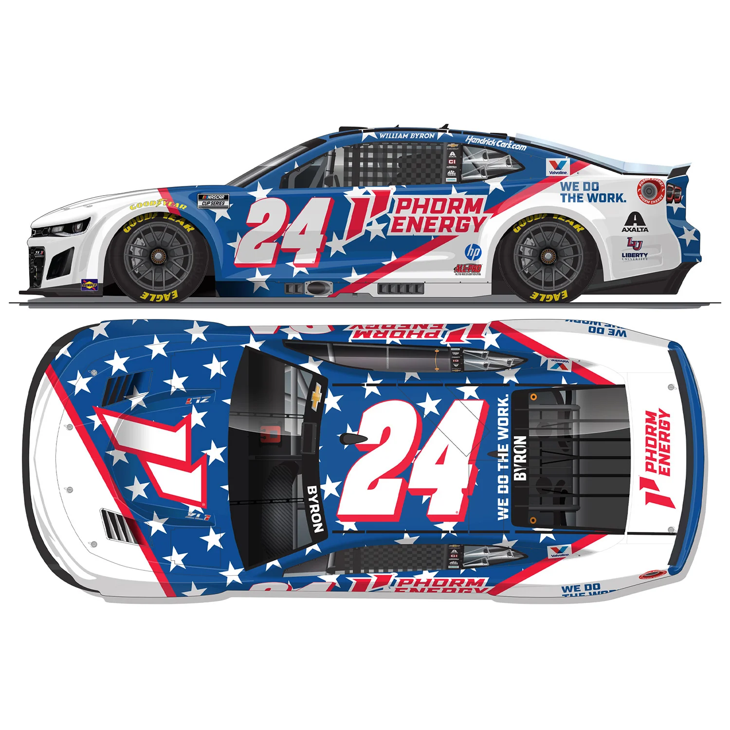 William Byron ELITE Phorm Energy 1:24 2026 Diecast Car - Image 2